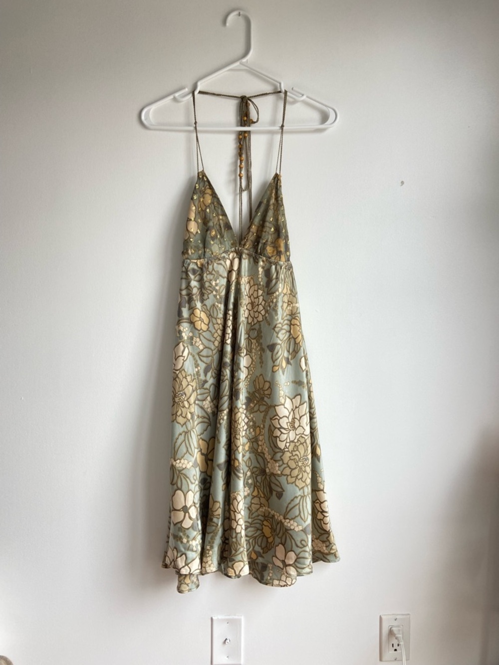 La Rok Silk Halter Dress
